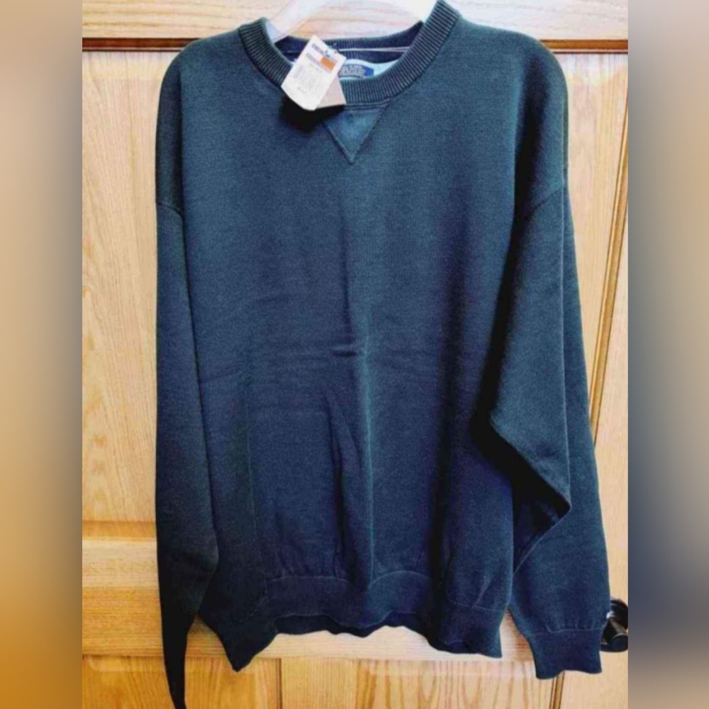 Vintage Hilfiger Men's Forest Green Golf Sweater